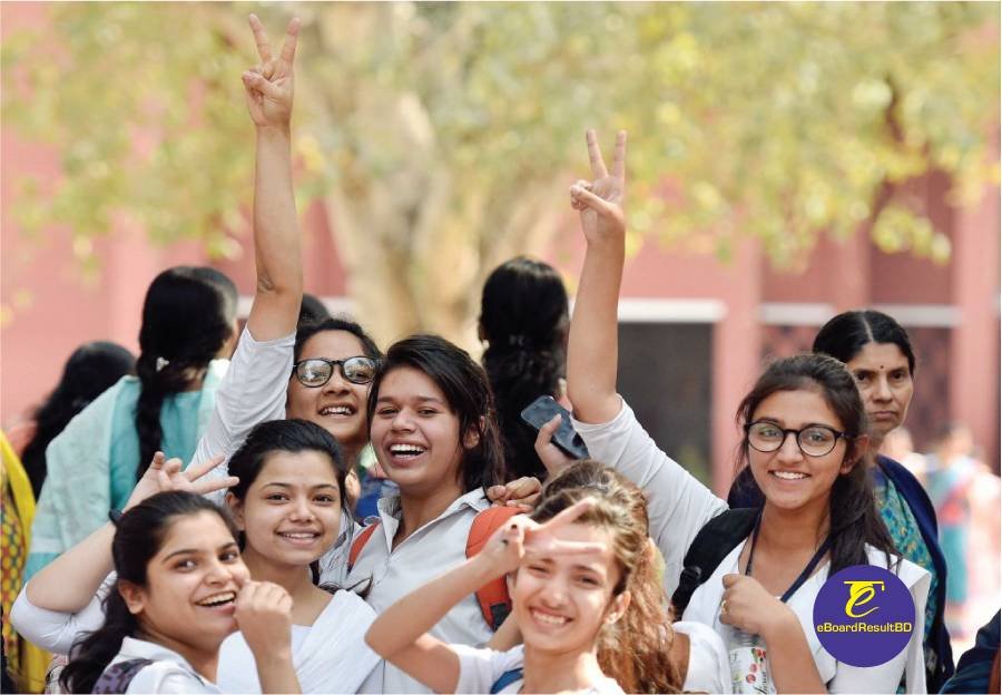Students victory sign