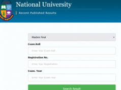 NU Masters Result 2026 For Final Year