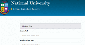 NU Masters Result 2026 For Final Year