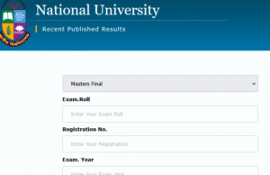 NU Masters Result 2026 For Final Year