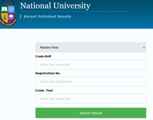 NU Masters Result 2026 For Final Year